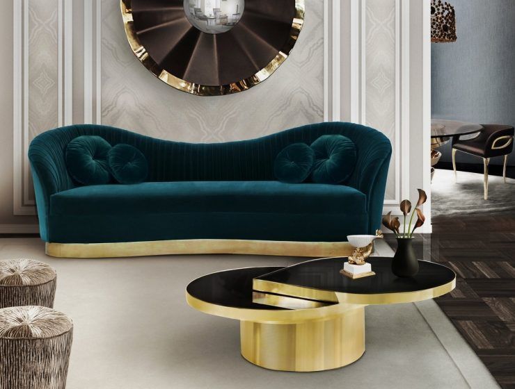 Nội thất bàn ghế phòng khách phong cách Luxury lạ mắt